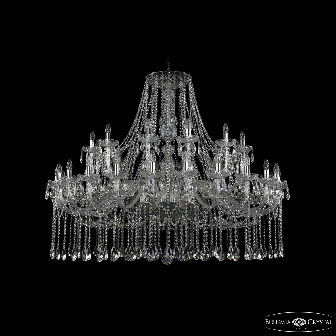 Люстра хрустальная 1413/24+12/530 Ni