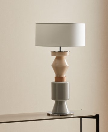 Настольная лампа Kitta Ponn латунный металл, белый абажур 801011/41 Aromas del Campo