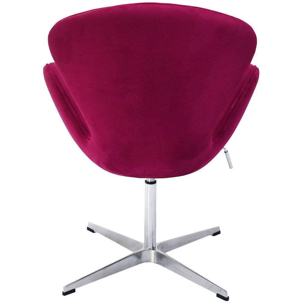 Кресло SWAN CHAIR винный, искусственная замша Bradex Home FR 0651