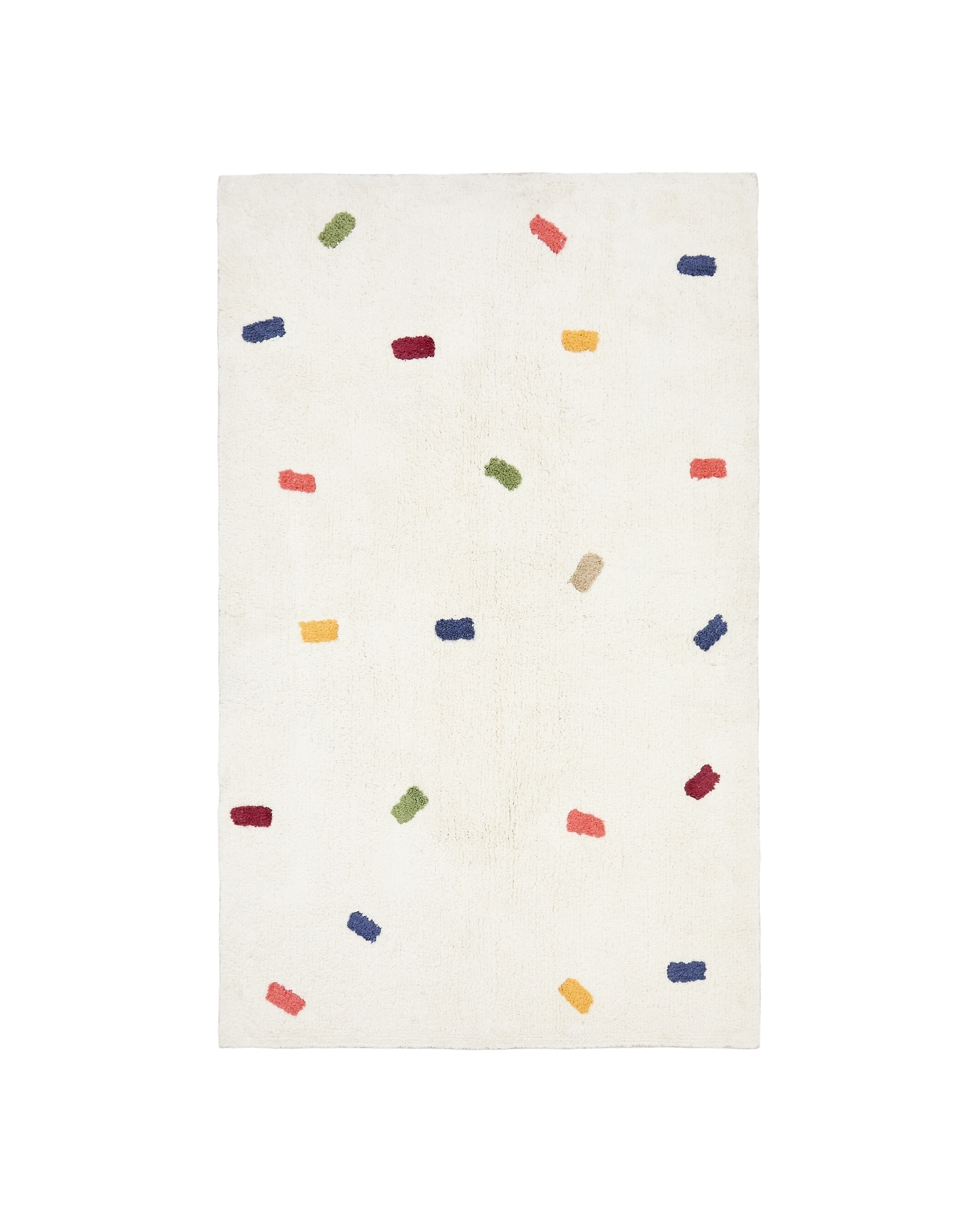 Ковер Epifania белый хлопок с разноцветными точками 90 x 150 см La Forma (ex Julia Grup)