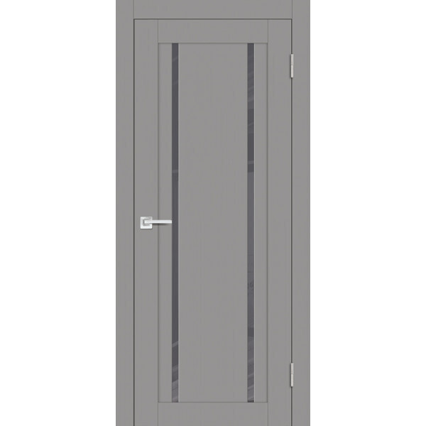 Межкомнатная дверь Graf PST-9 серый лакобель серый бархат (1900 х 550)