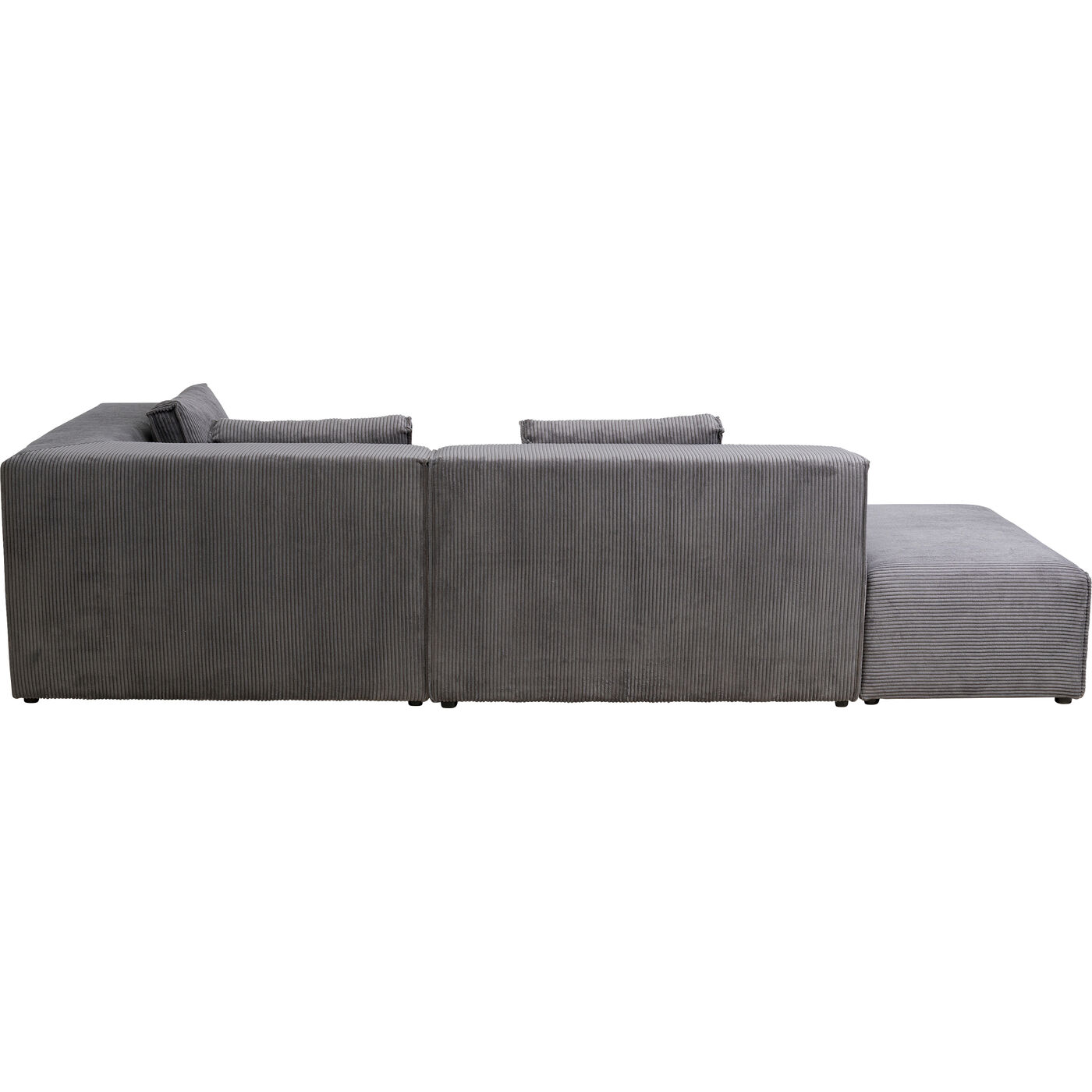 Диван правосторонний угловой Infinity Ottomane Cord Grey Right KARE 87399