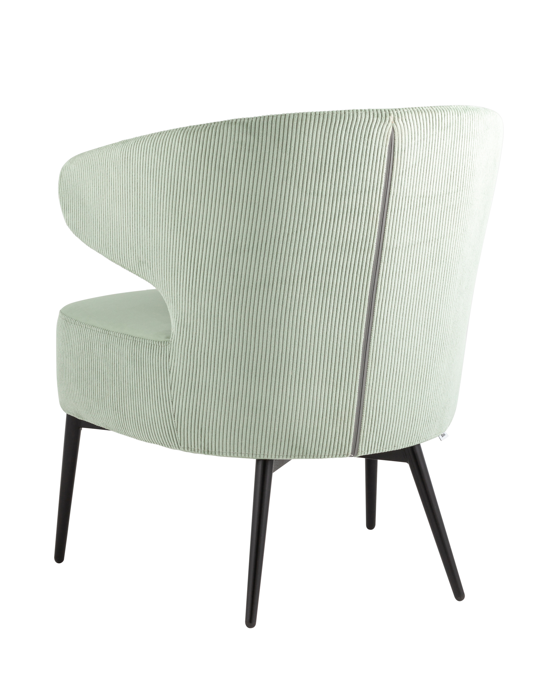 Кресло лаунж Royal Stripes велюр фисташковый Stool Group