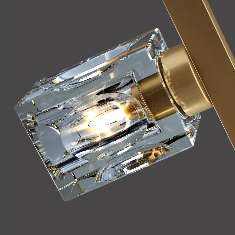Потолочный светильник MICHAL LONG L8 Brass by ImperiumLoft