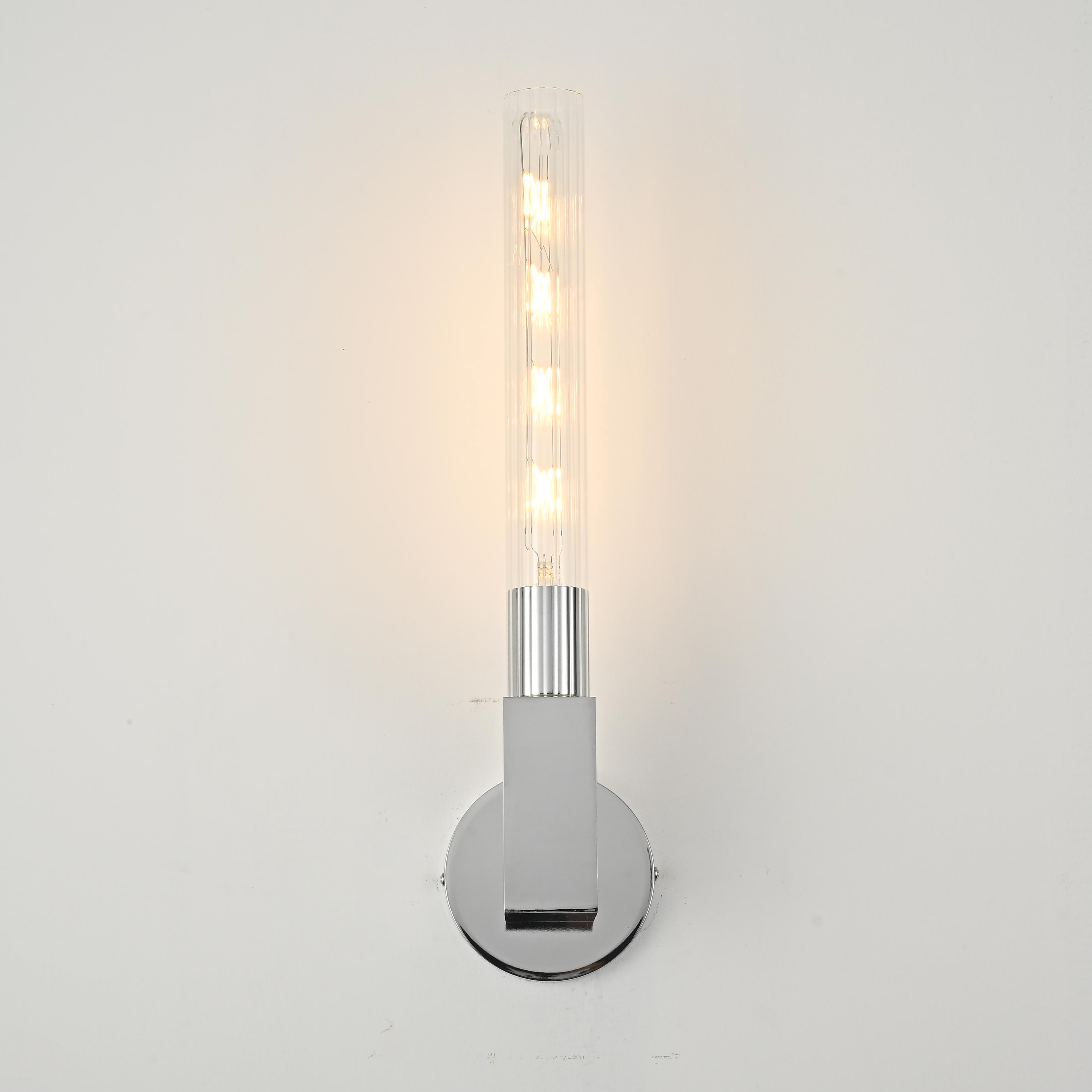 Бра Rh Cannelle Wall Lamp Single Sconces Chrome By Imperiumloft