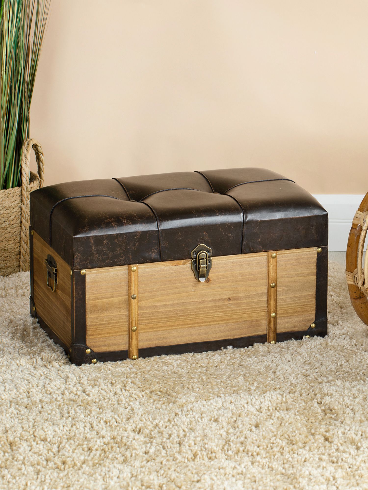 Пуф-сундук Glasar 49-257M