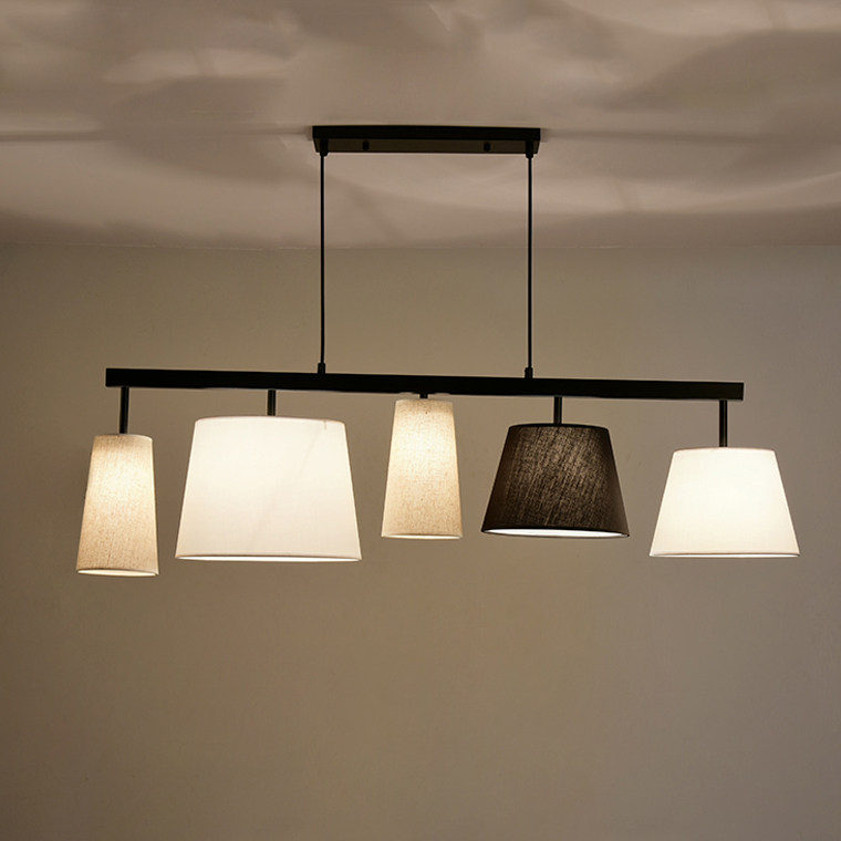 Подвесной светильник Parecchi Black L117 Round section by ImperiumLoft