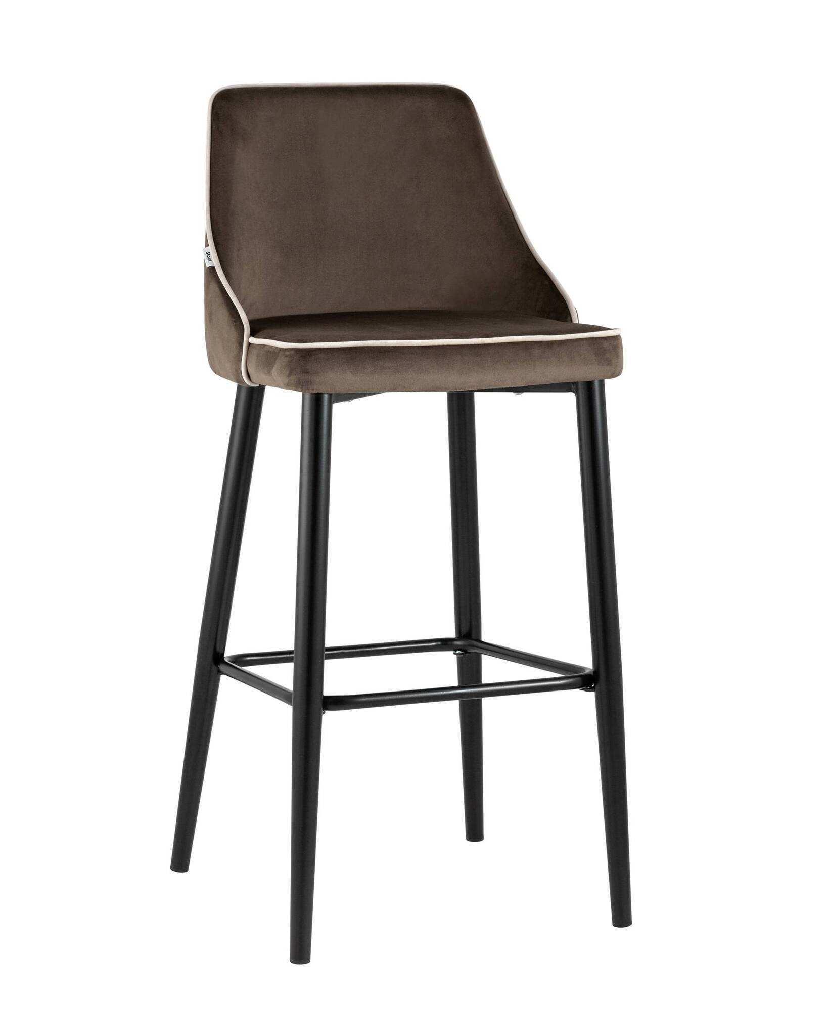 Стул барный Коби велюр коричневый Stool Group