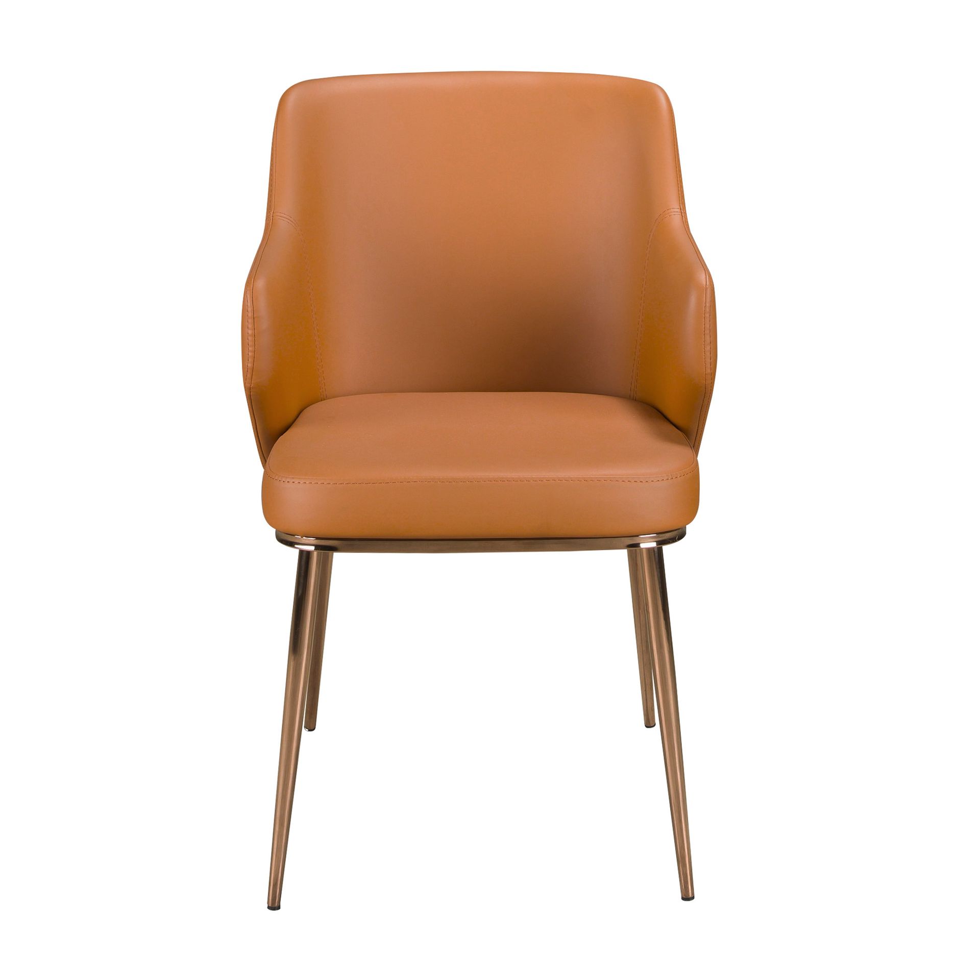 Стул 4162 из коричневой экокожи Angel Cerda