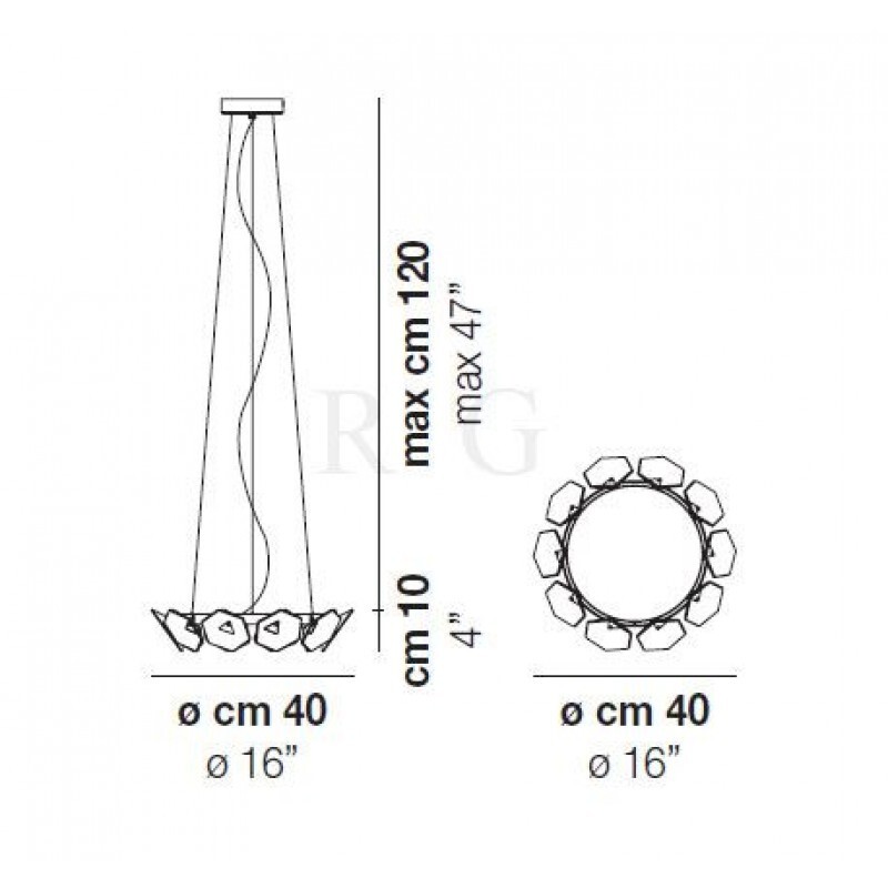 Люстра Vistosi ARAL SP 40 V1