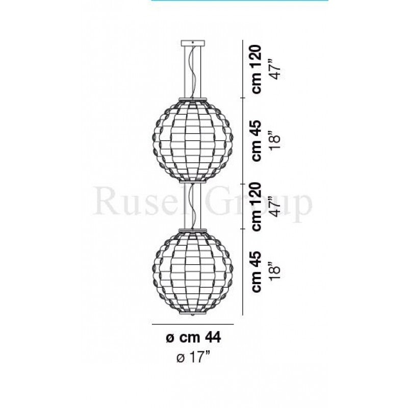 Подвесной светильник Vistosi TAHOMA ROUND SP 2