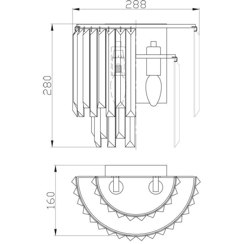 Бра Divinare 1223/02 AP-2