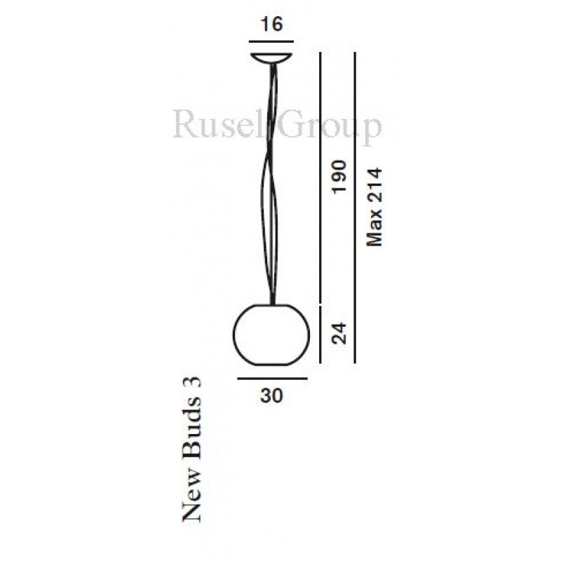 Подвесной светильник Foscarini New Buds 3 sospensione