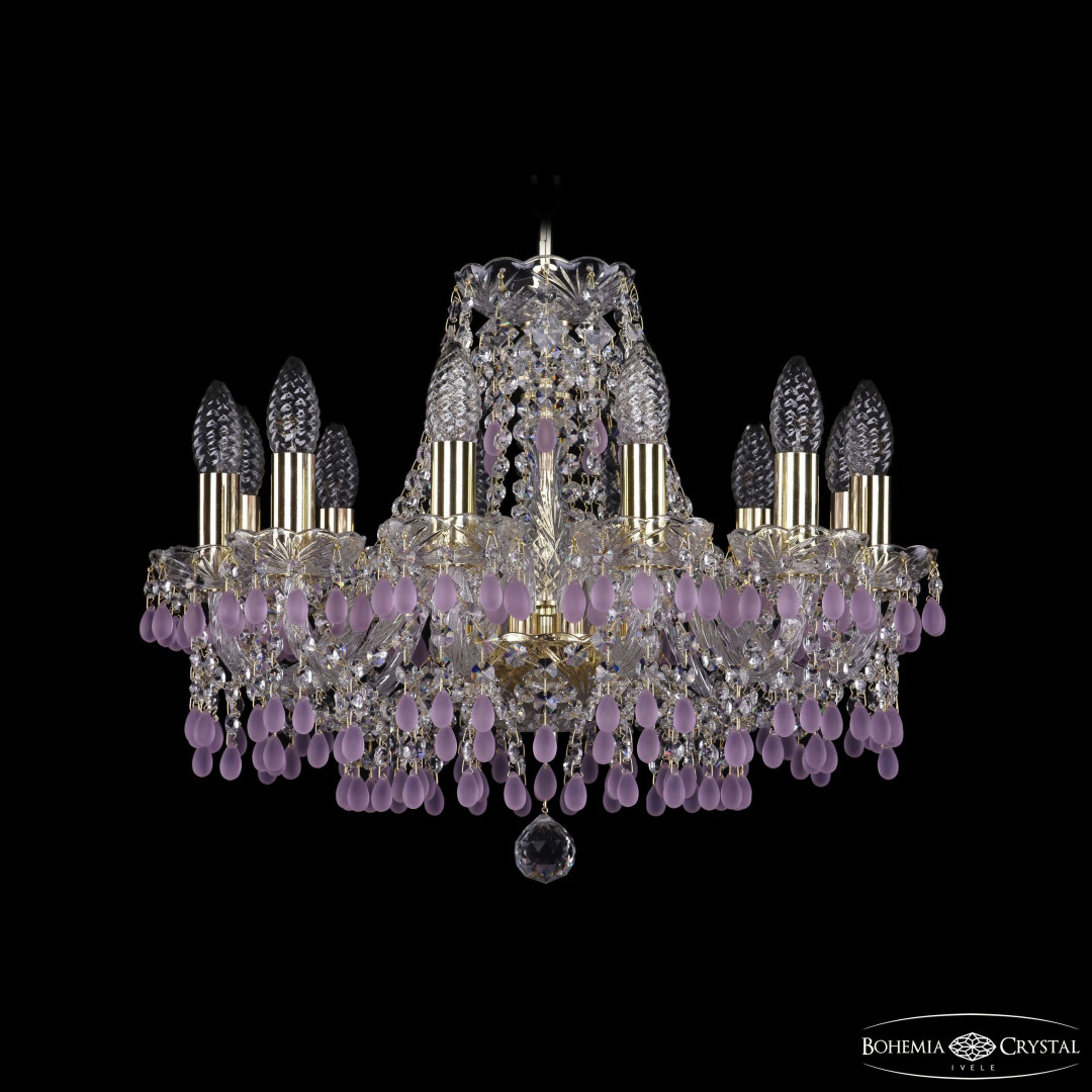 Люстра хрустальная 1410/12/160 G V7010 Bohemia Ivele Crystal