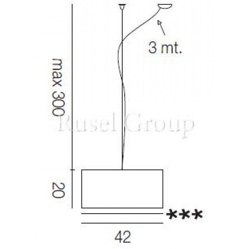 Подвесной светильник Vistosi THOR SP 42 D1