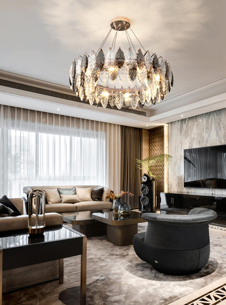 Люстра Delight Collection D8011P/R-800 gold/smoky