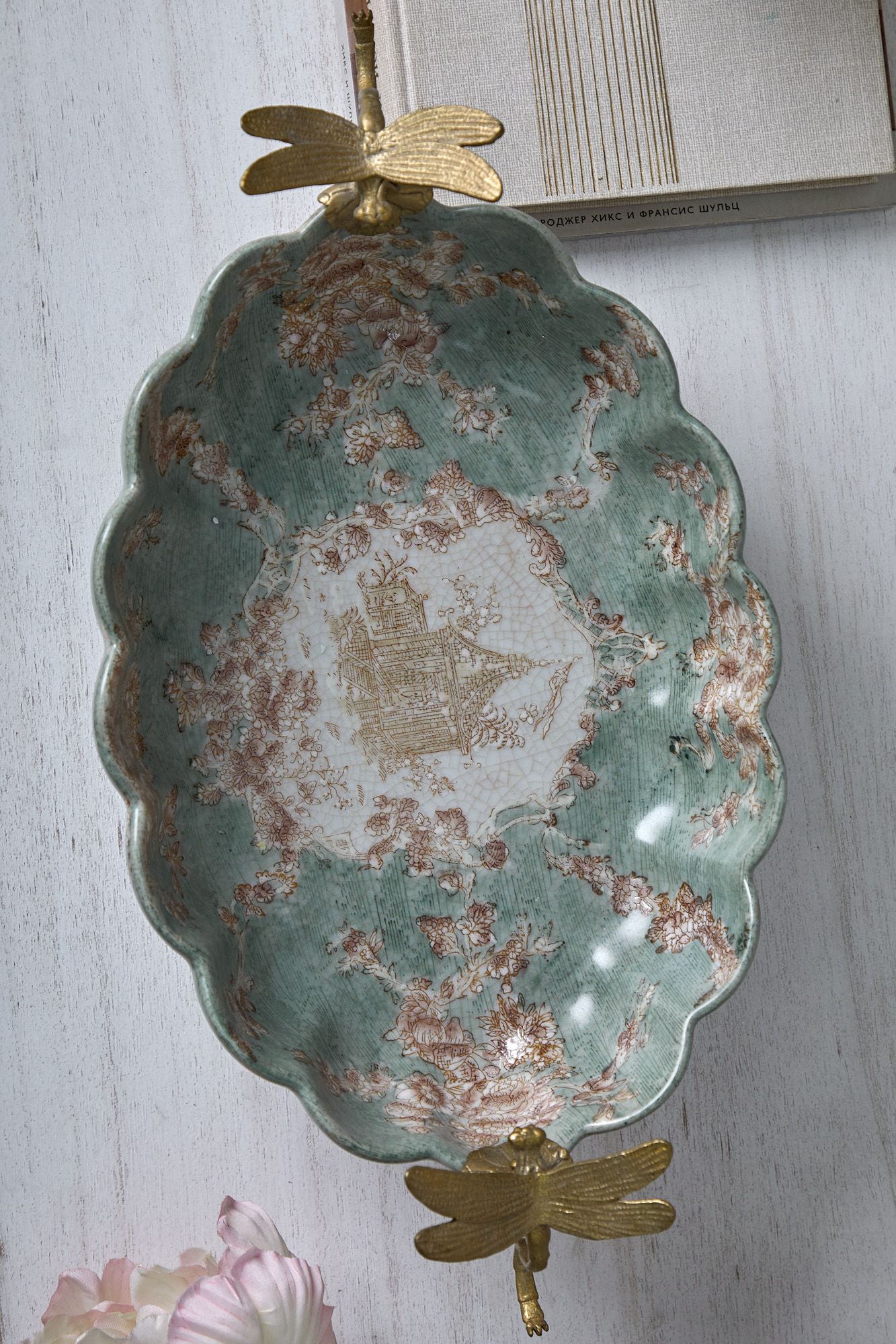 Чаша со стрекозами Glasar D912HC/LG3152