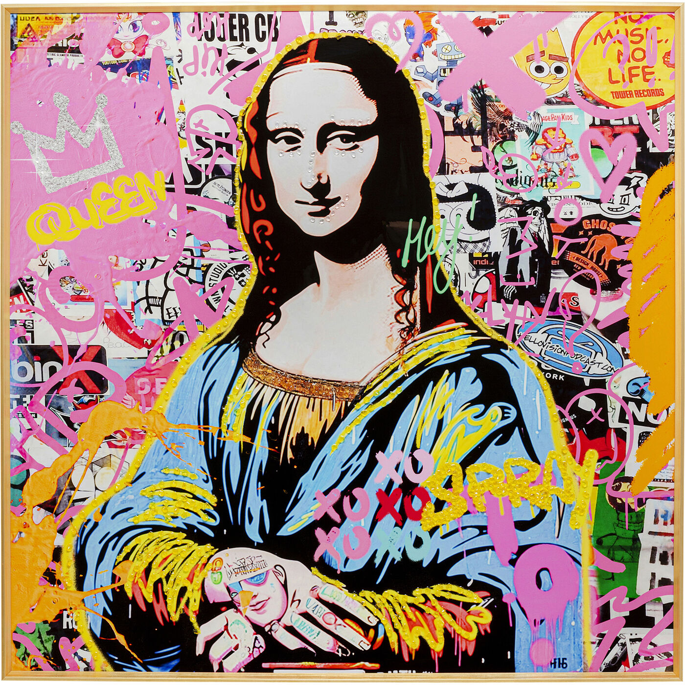 Картина La Viva Woman 100x100cm KARE 56679