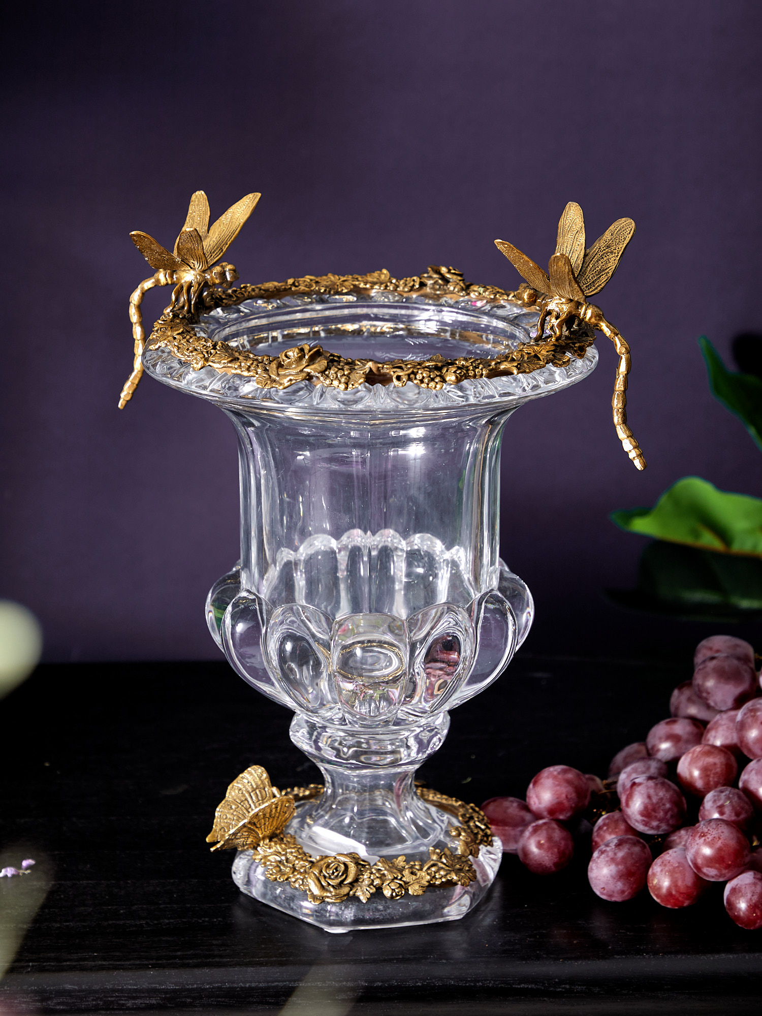 Ваза со стрекозами Glasar HGL317M/GLASS
