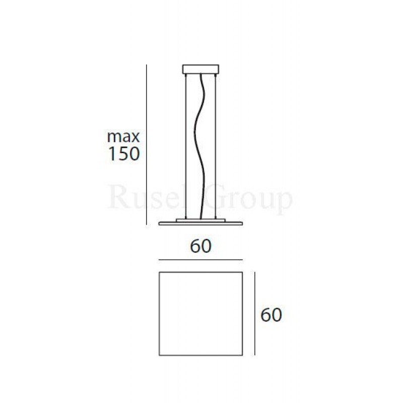 Подвесной светильник Linea Light Dublight LED 7493