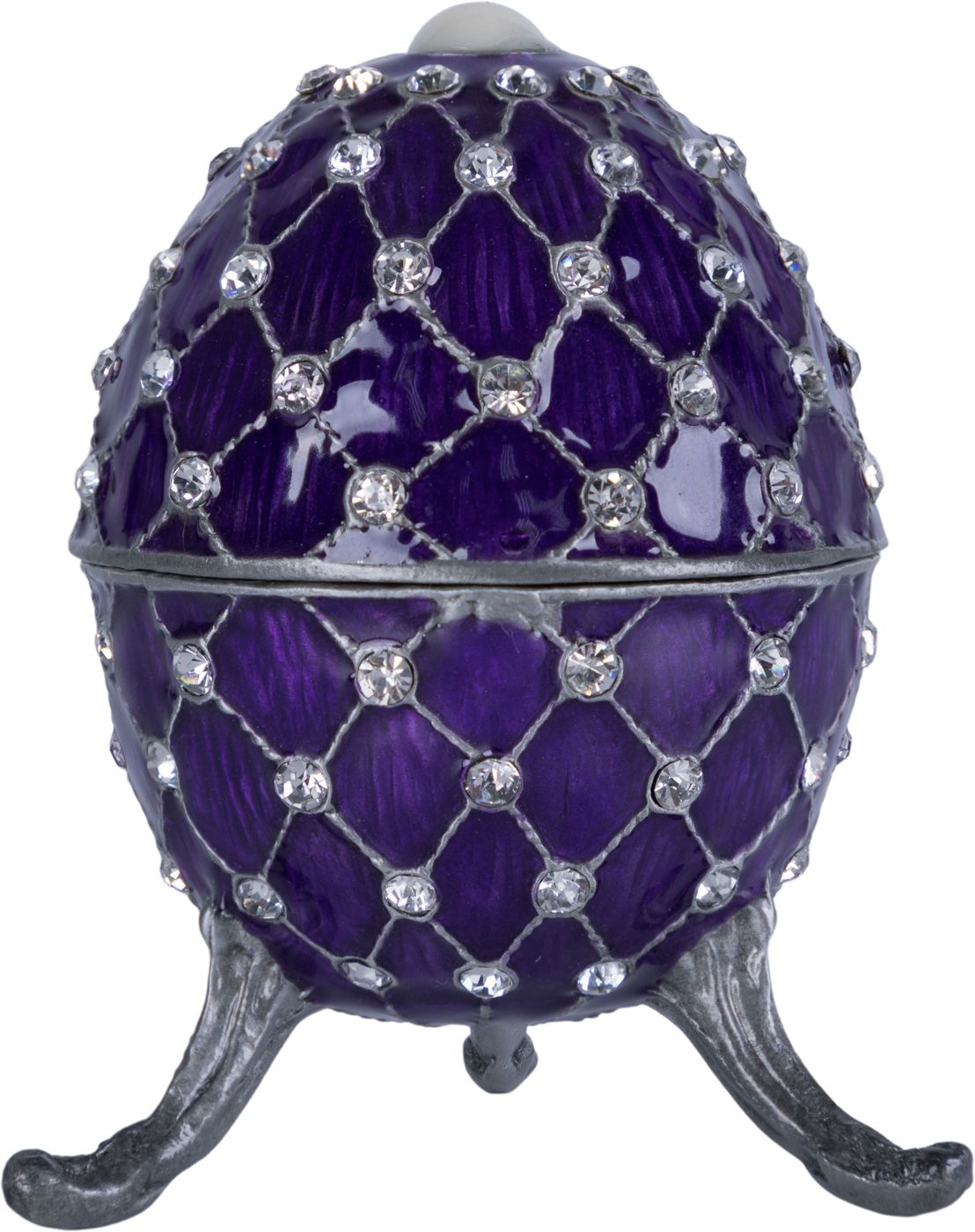 Шкатулка для драгоценностей со стразами Яйцо Glasar 39-082