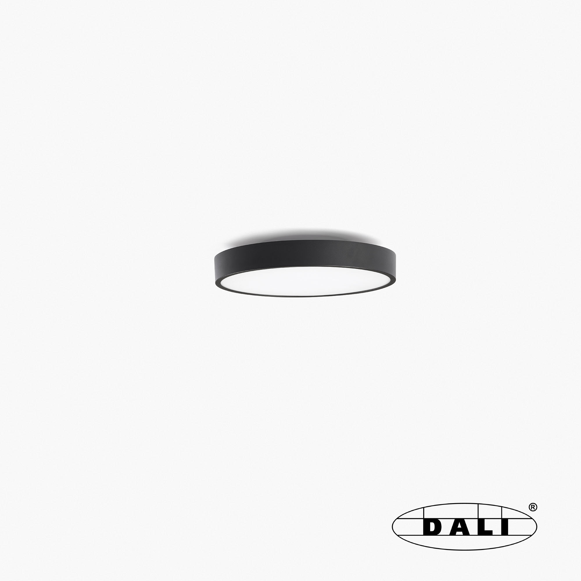 Потолочный светильник Domio Ш400 36W черный OPAL 3000K CRI80 DALI Faro