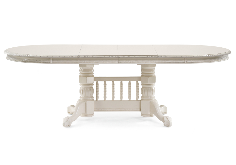 Стол деревянный Woodville Кантри 160(240)х107х80 слоновая кость 450823