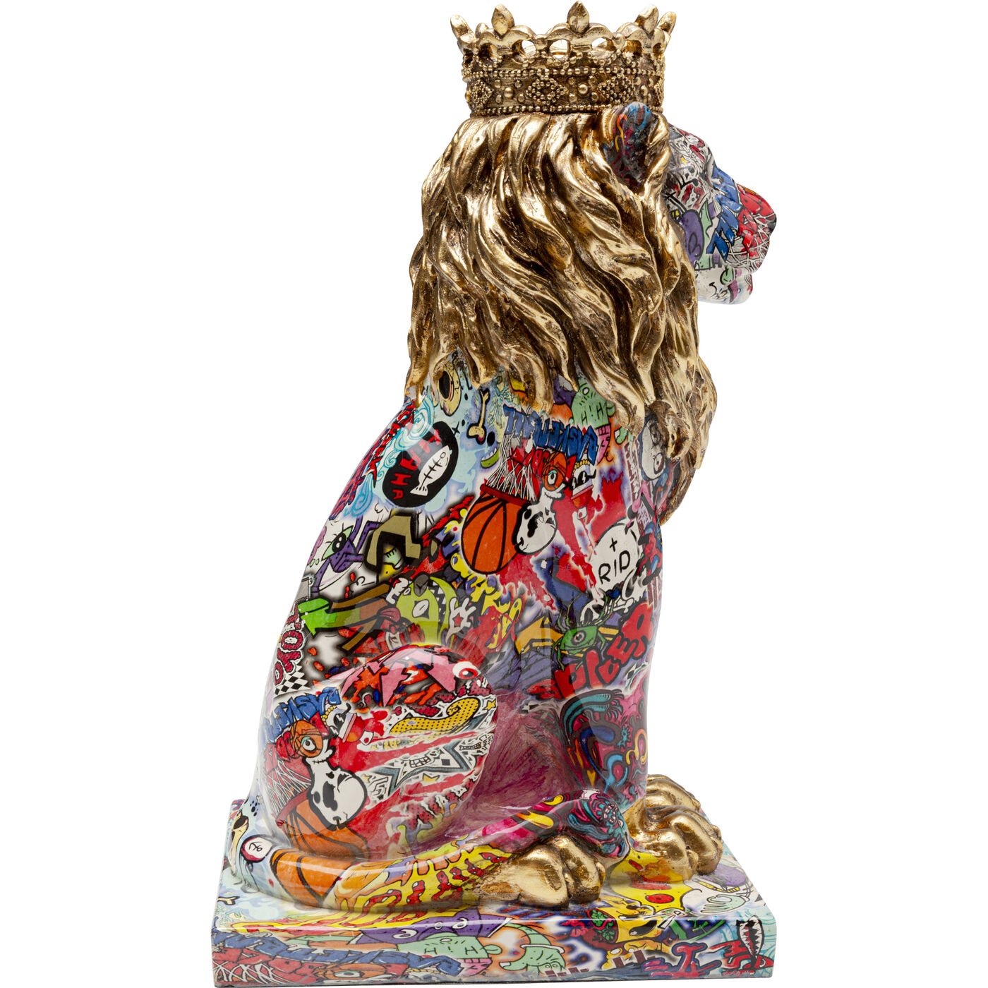 Фигура декоративная Graffiti King Lion 29cm KARE 56922
