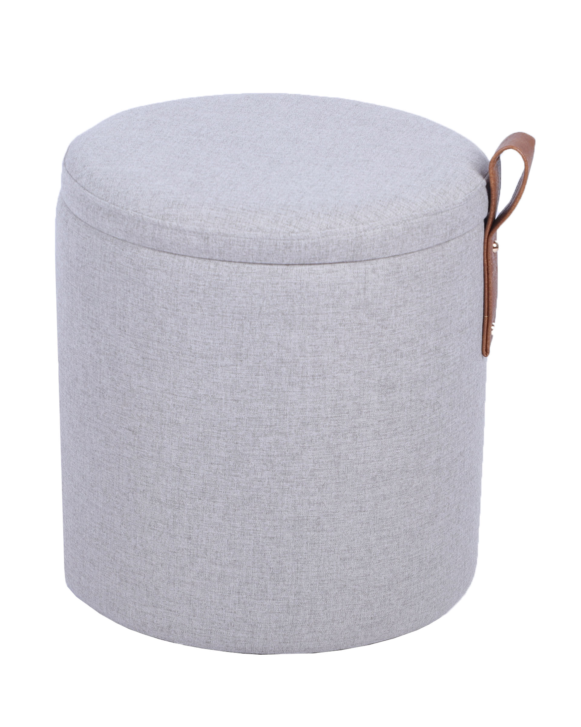 Пуф с ящиком Эркки рогожка XS серый Stool Group
