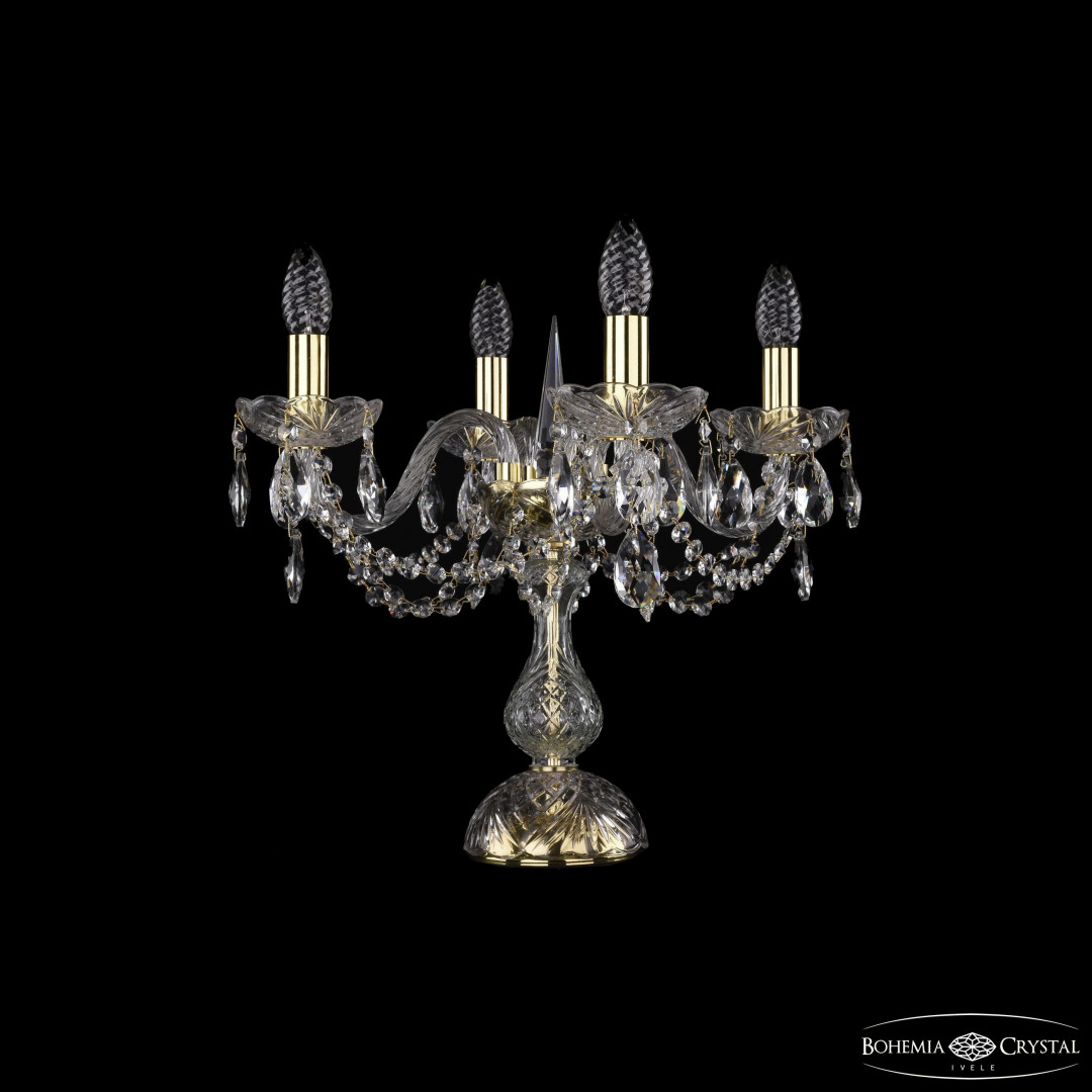 Настольная лампа хрустальная 1402L/4/141-39 G