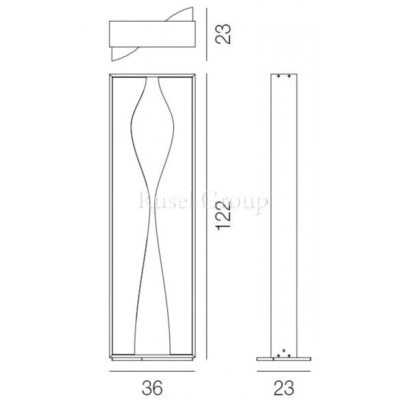 Напольный светильник Vistosi TABLO PT 2S