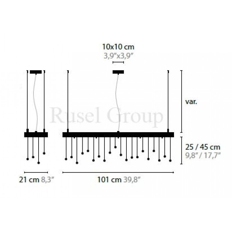 Подвесной светильник ILFARI SPRANKLING DISK 100x21 H10
