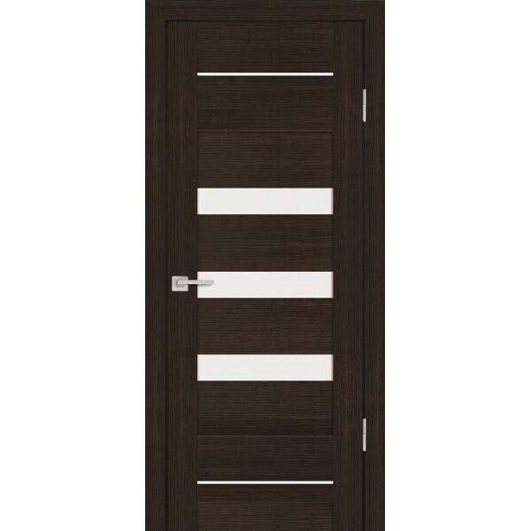 Межкомнатная дверь Graf PS-18 белый сатинат Венге Мелинга (2000 х 600)
