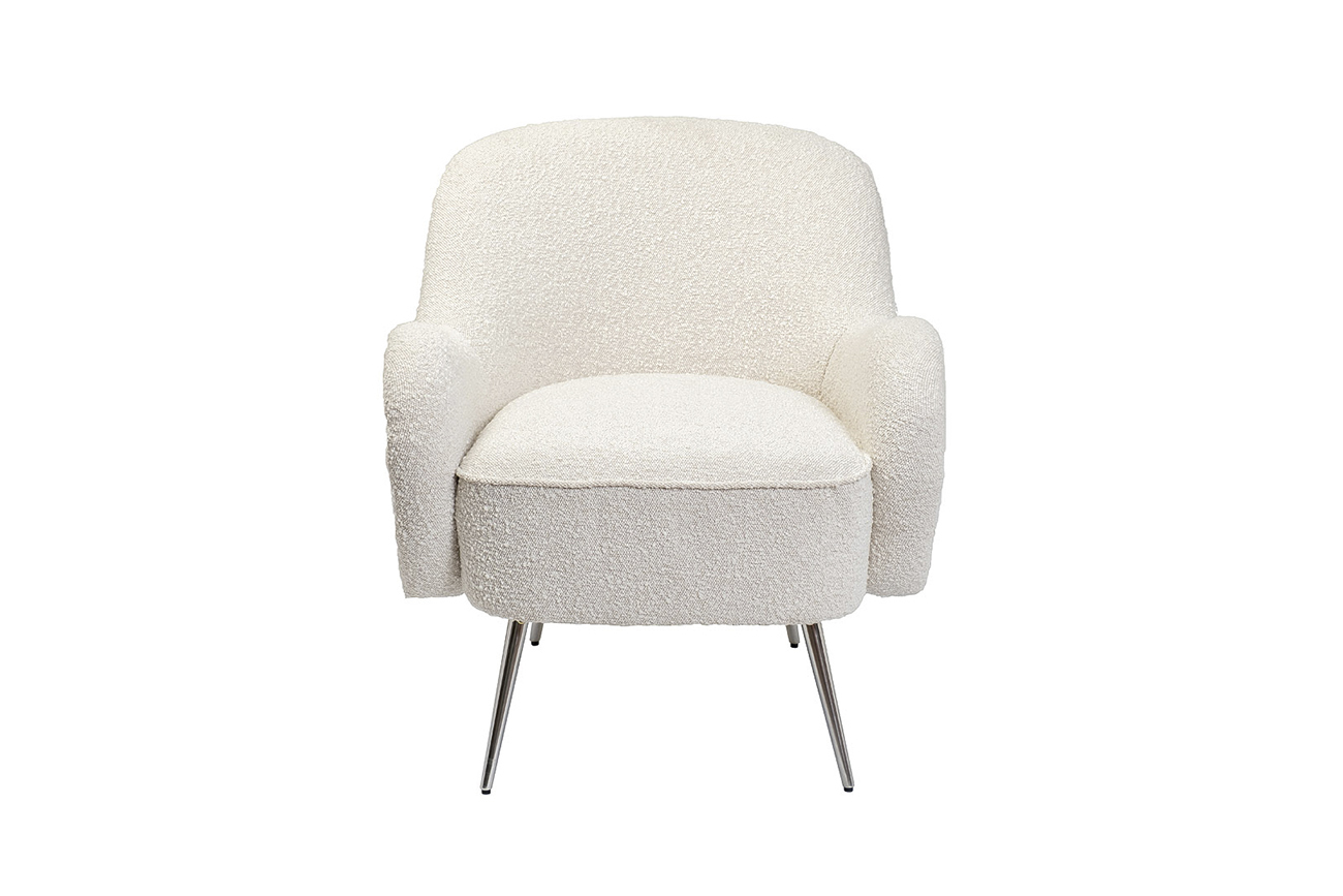 Кресло букле кремовое Garda Decor 48MY-2688 CRE SL