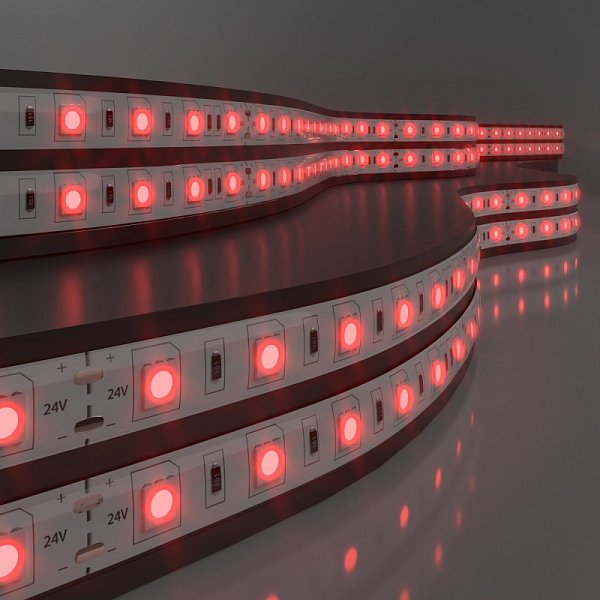 Лента Elektrostandard 5050 24V 60Led 14,4W IP65 / красный
