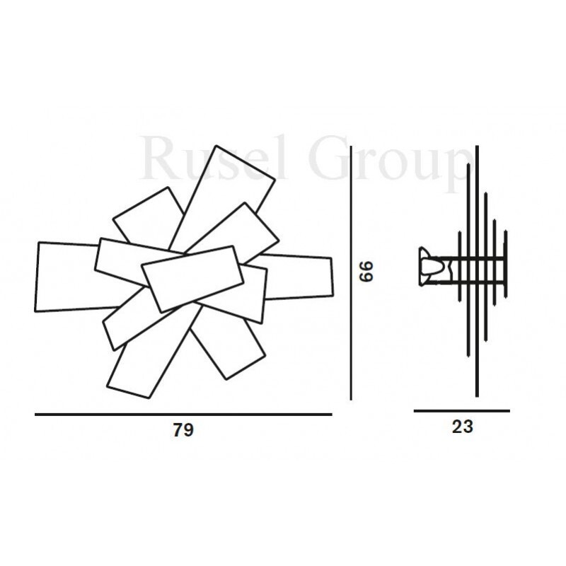 Настенный светильник Foscarini Big Bang parete