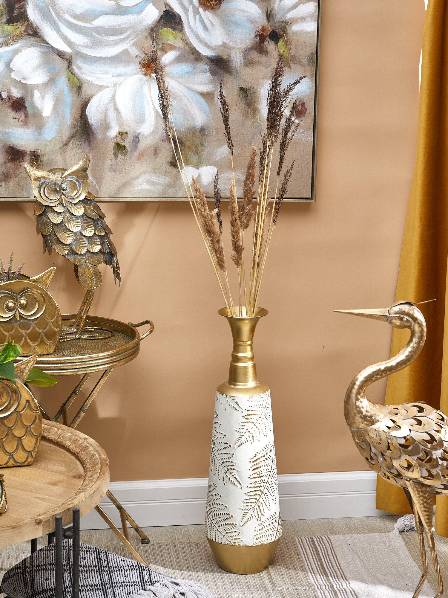 Ваза интерьерная Листья Glasar 57-271