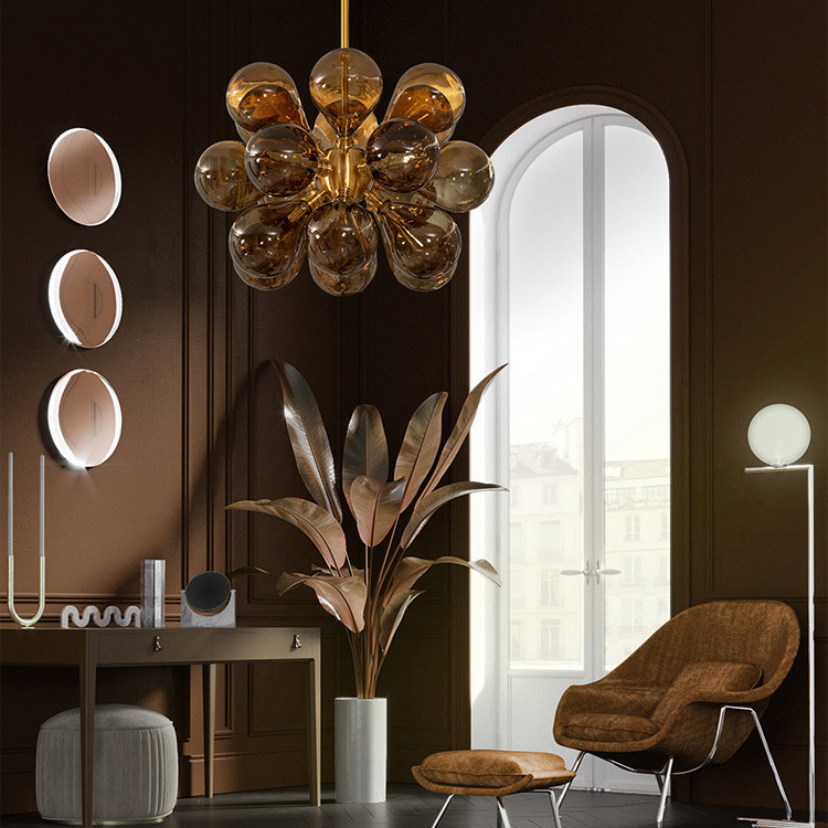 Потолочная люстра GRAPE MILK Pink by ImperiumLoft