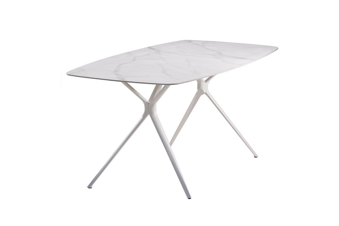 Стол обеденный уличный "Бари" белый Garda Decor 39AR-STOL-302