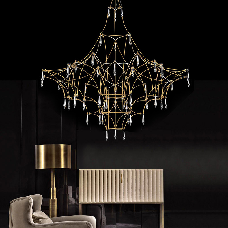 Подвесная люстра MARQUISE D80 Chrome by ImperiumLoft