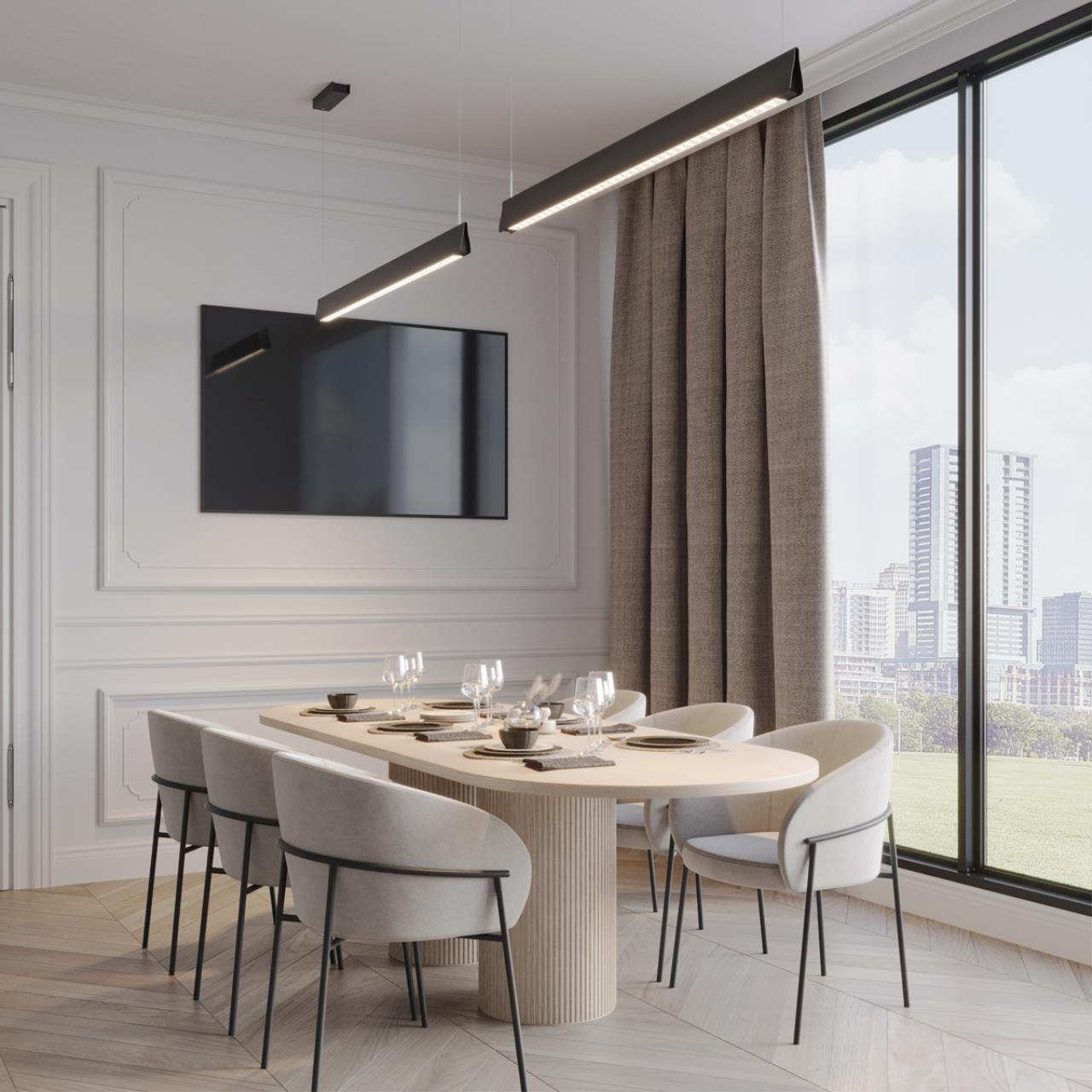 Светильник подвесной диммир. со сменой цв. температуры (управл. - пульт ДУ или прилож. Smart Life) Novotech 359550