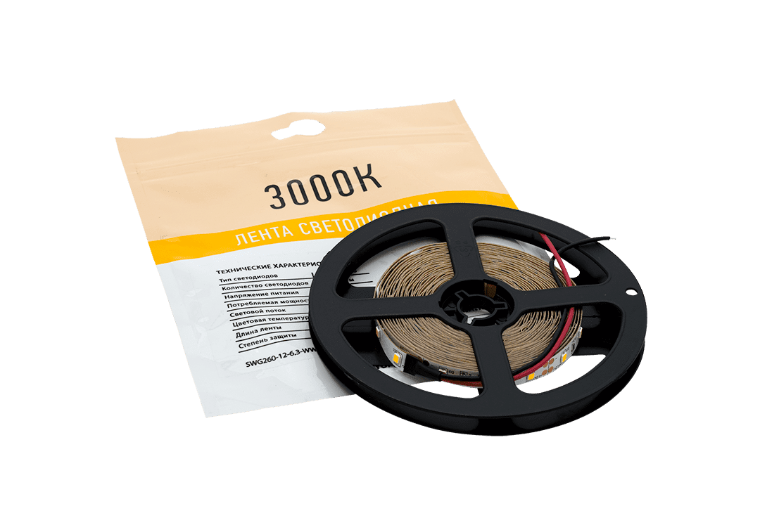 Лента светодиодная SWG SWG260-12-6.3-WW-M