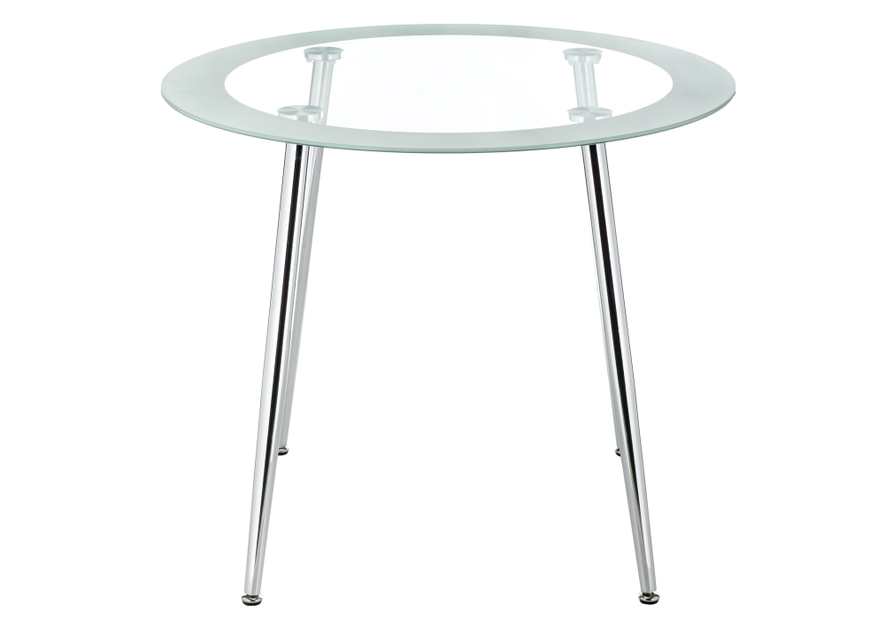 Стол стеклянный Woodville Vasko белый 11316