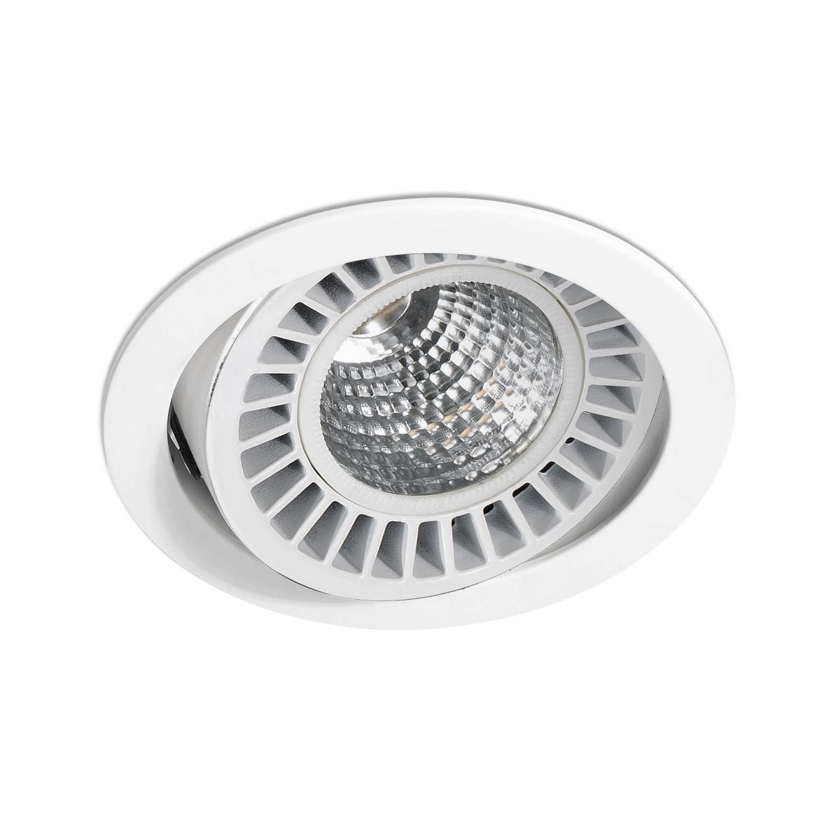Встраиваемый светильник OPTIC белый LED 18 - 25W 3000K 56є Faro