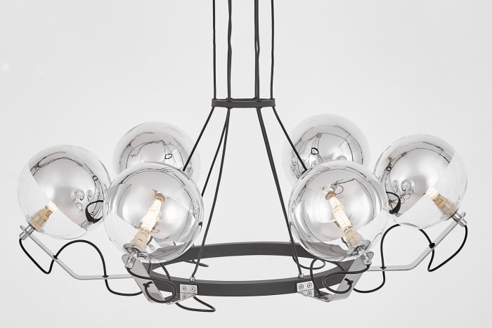 Подвесная люстра Lumina Deco LDP 9110-6 BK+CHR