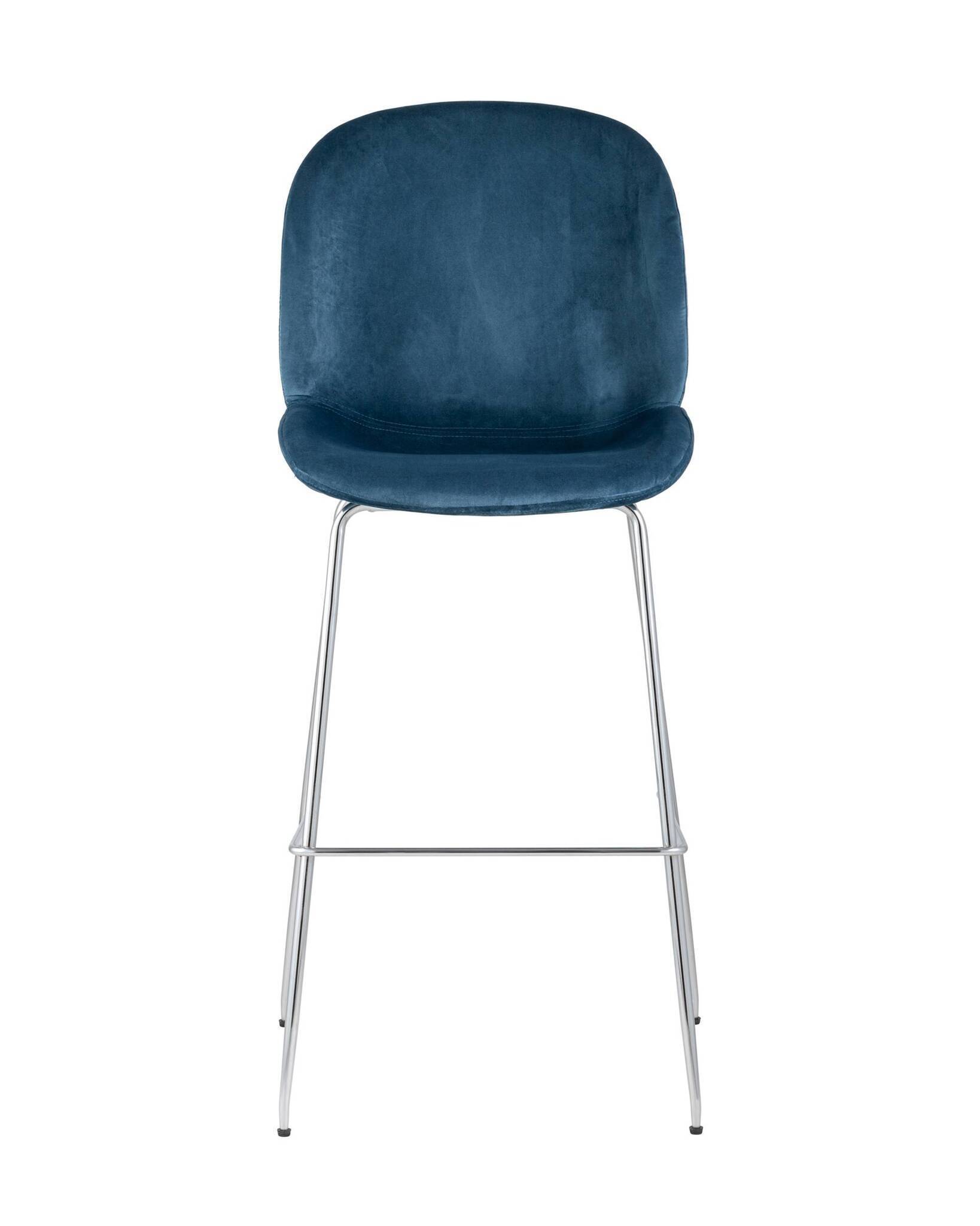 Стул барный Beetle со спинкой маренго хромированные ножки Stool Group