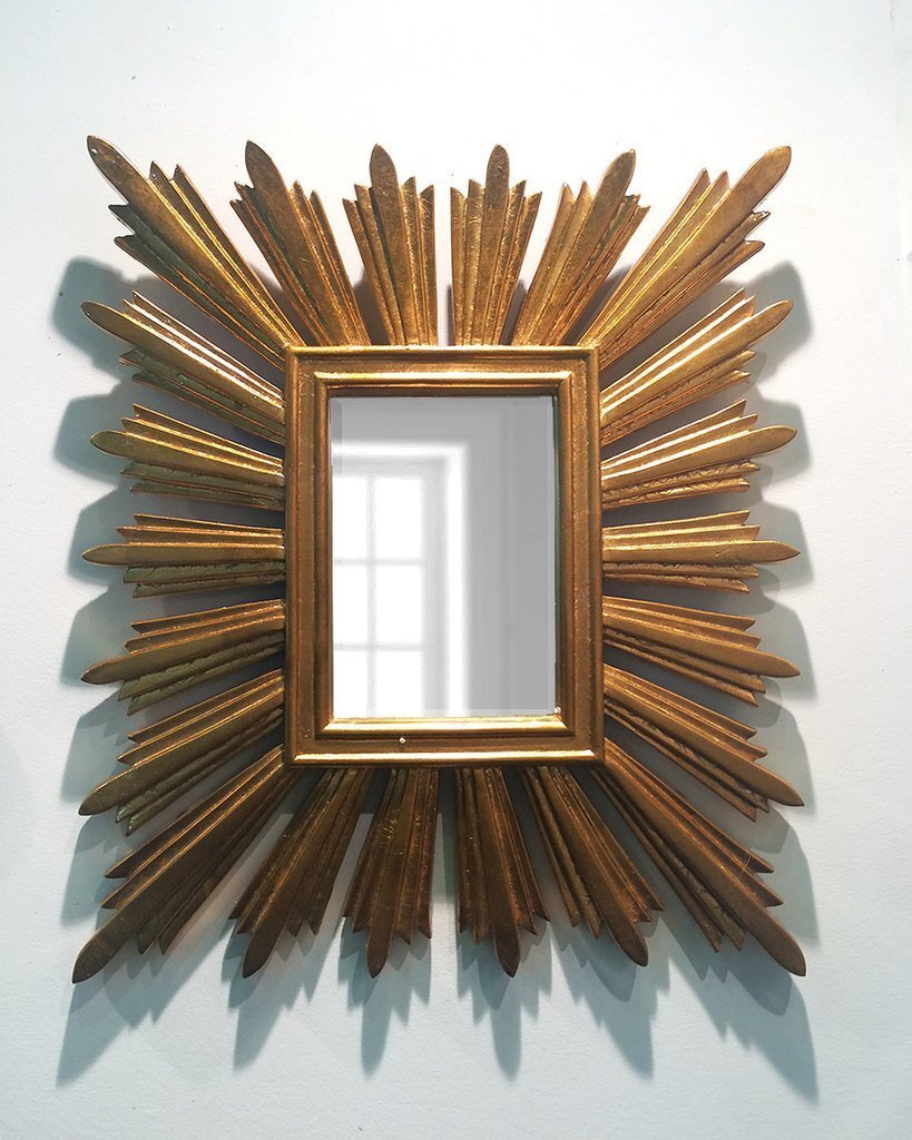 Зеркало "Милфорд" Gold Louvre Home