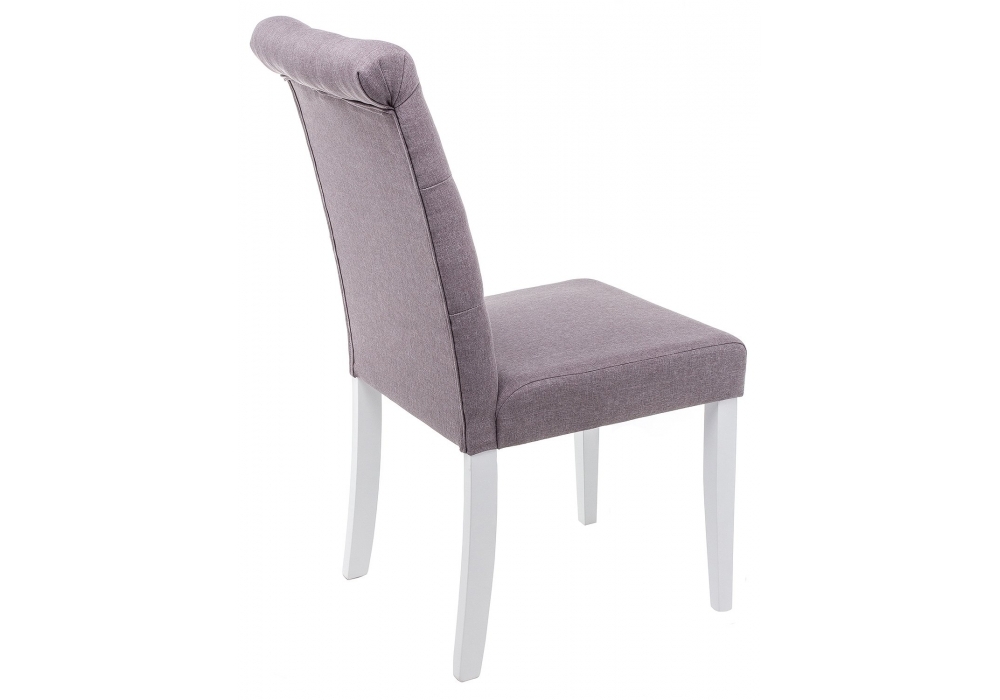 Стул деревянный Woodville Amelia white / fabric fog 11019