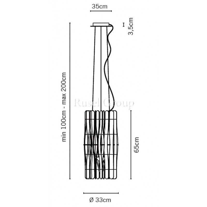 Подвесной светильник Fabbian Stick F23 A01 69