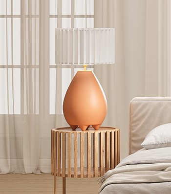 Настольная лампа Obrie Shiny gold с абажуром 4024 Aromas del Campo